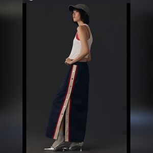 Anthropologie Maeve Sporty Stripe Maxi Skirt